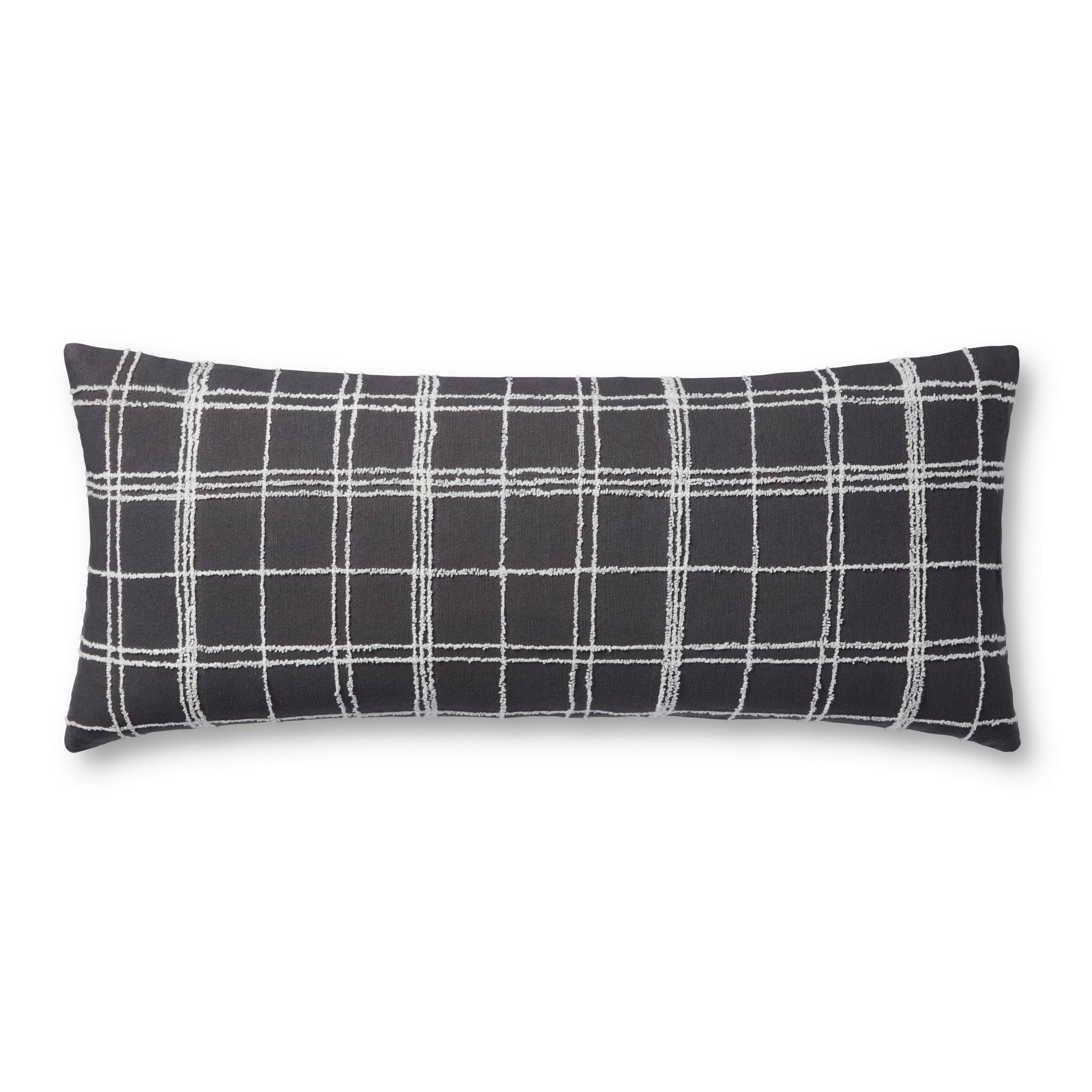 Bernadette Graphite / Ivory Pillow - Aerial Image