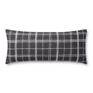 Bernadette Graphite / Ivory Pillow - Aerial Image