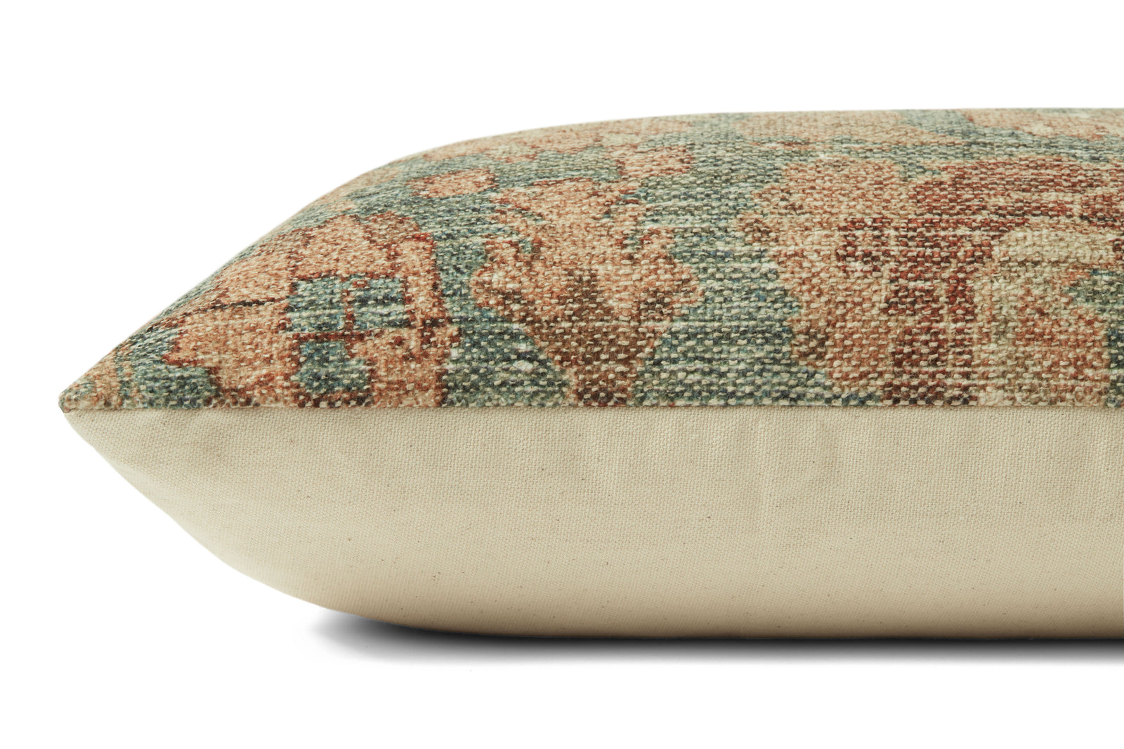 Clay Teal / Terracotta Pillow — a Loloi pillow at Laurie Yapp Home.