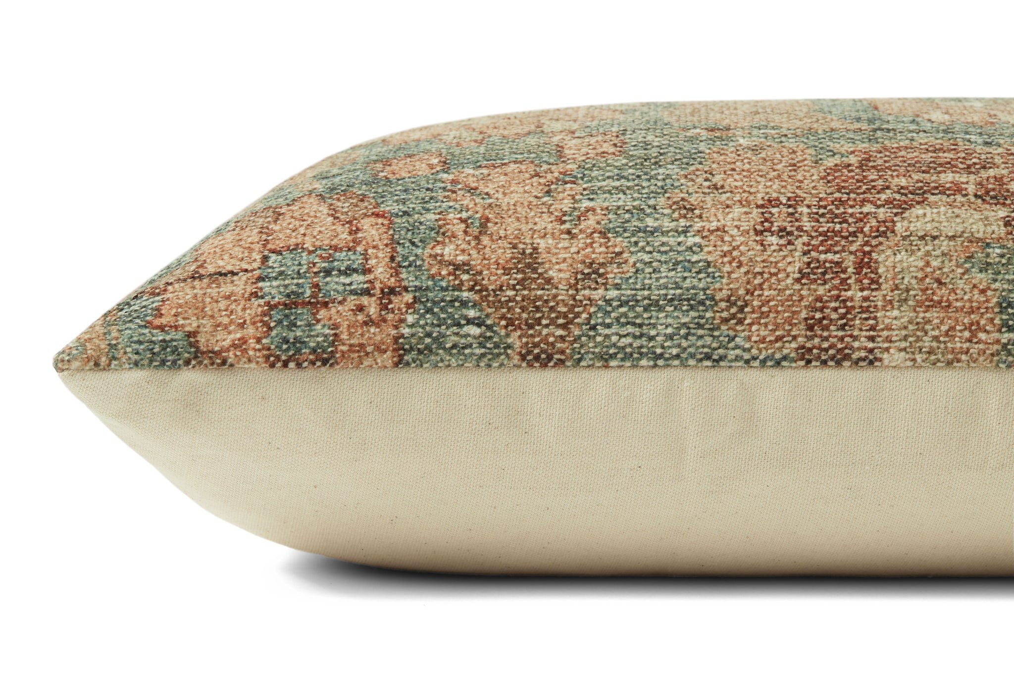 Clay Teal / Terracotta Pillow - Rug Corner (H)