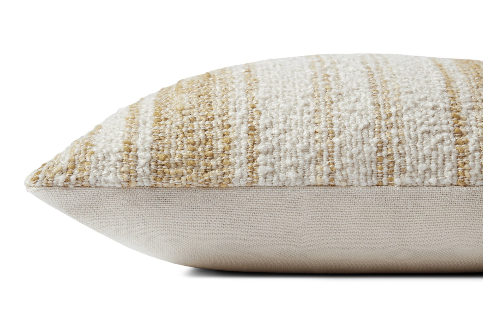 Gold / Ivory Pillow - Wall Art Corner (V)
