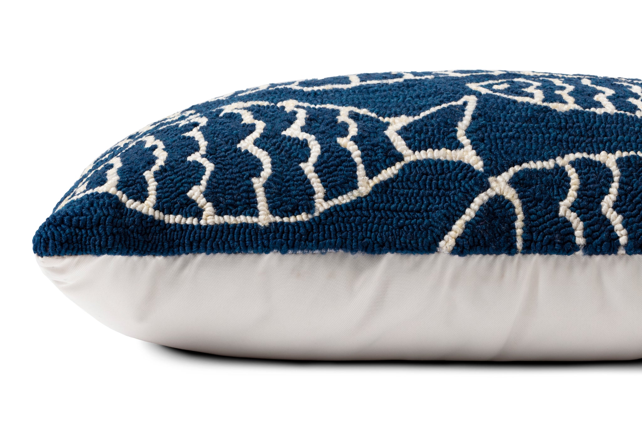 Navy Pillow - Rug Corner (H)