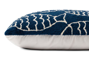 Navy Pillow - Rug Corner (H)