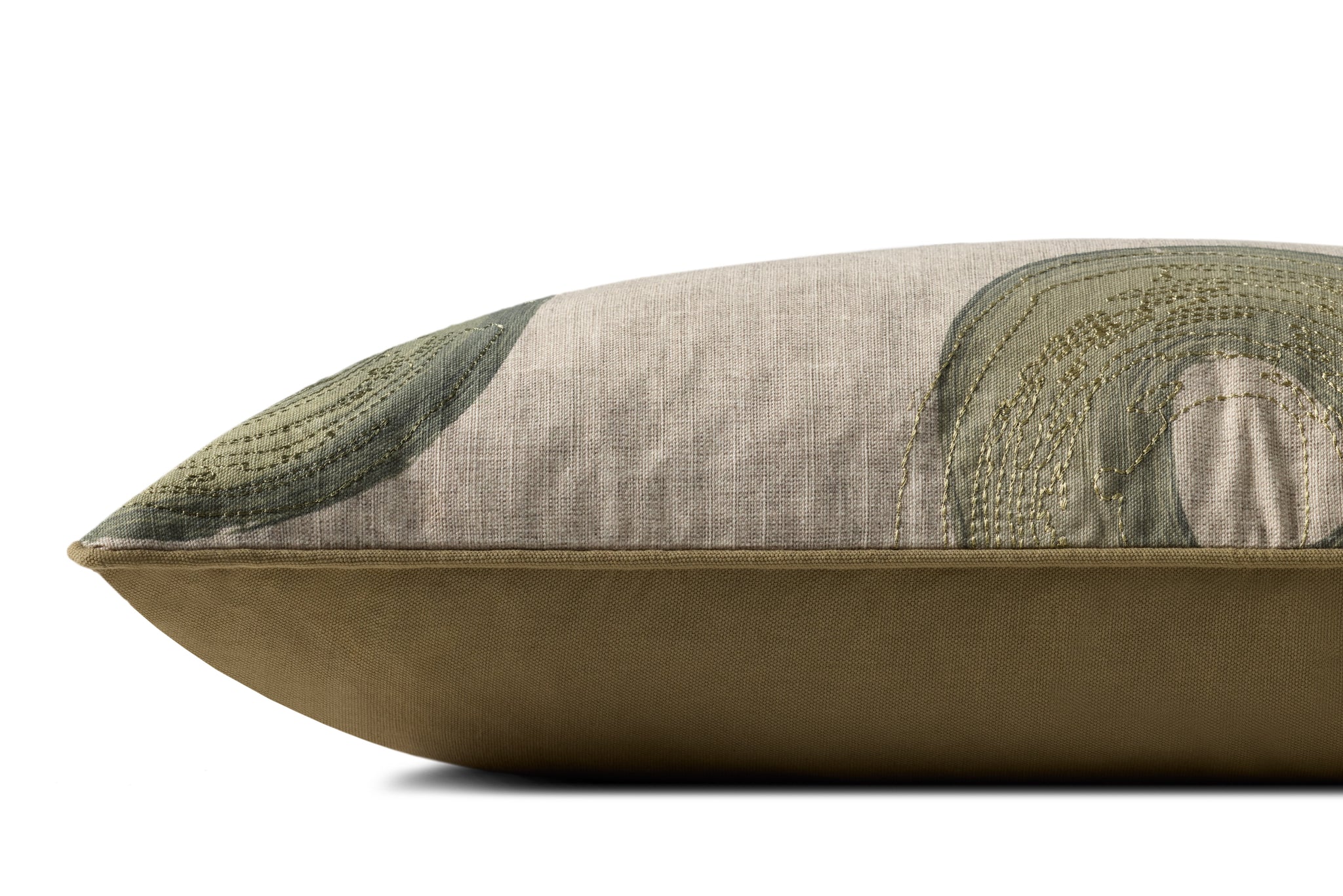 Green / Multi Pillow - Rug Corner (H)