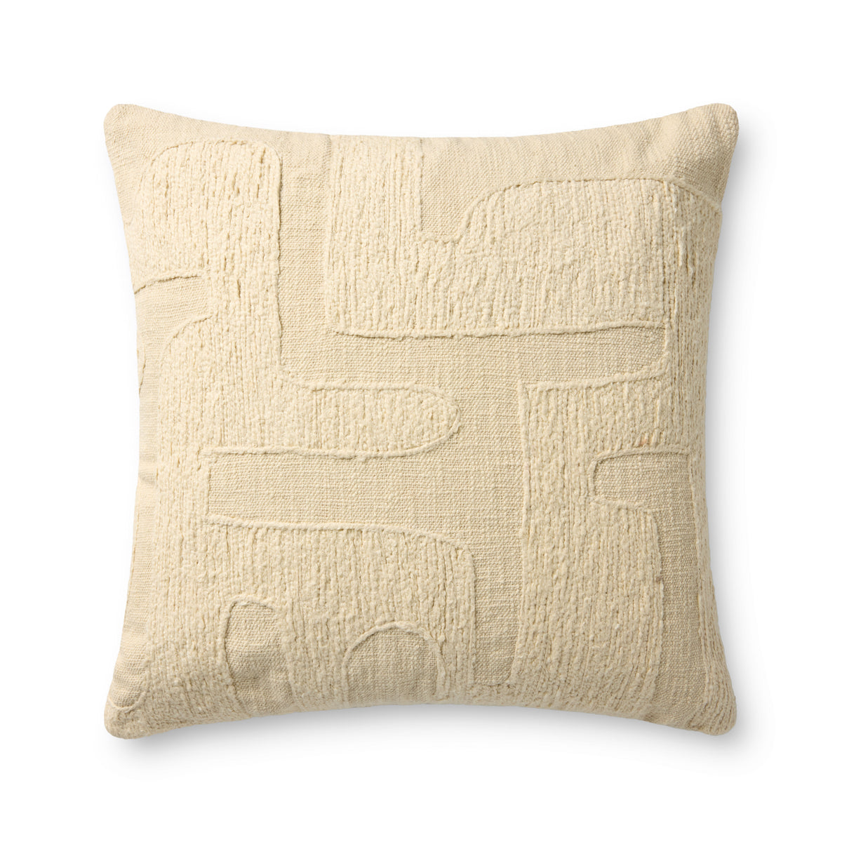 Ivory Pillow (Pattern 8) — a Loloi pillow at Laurie Yapp Home.