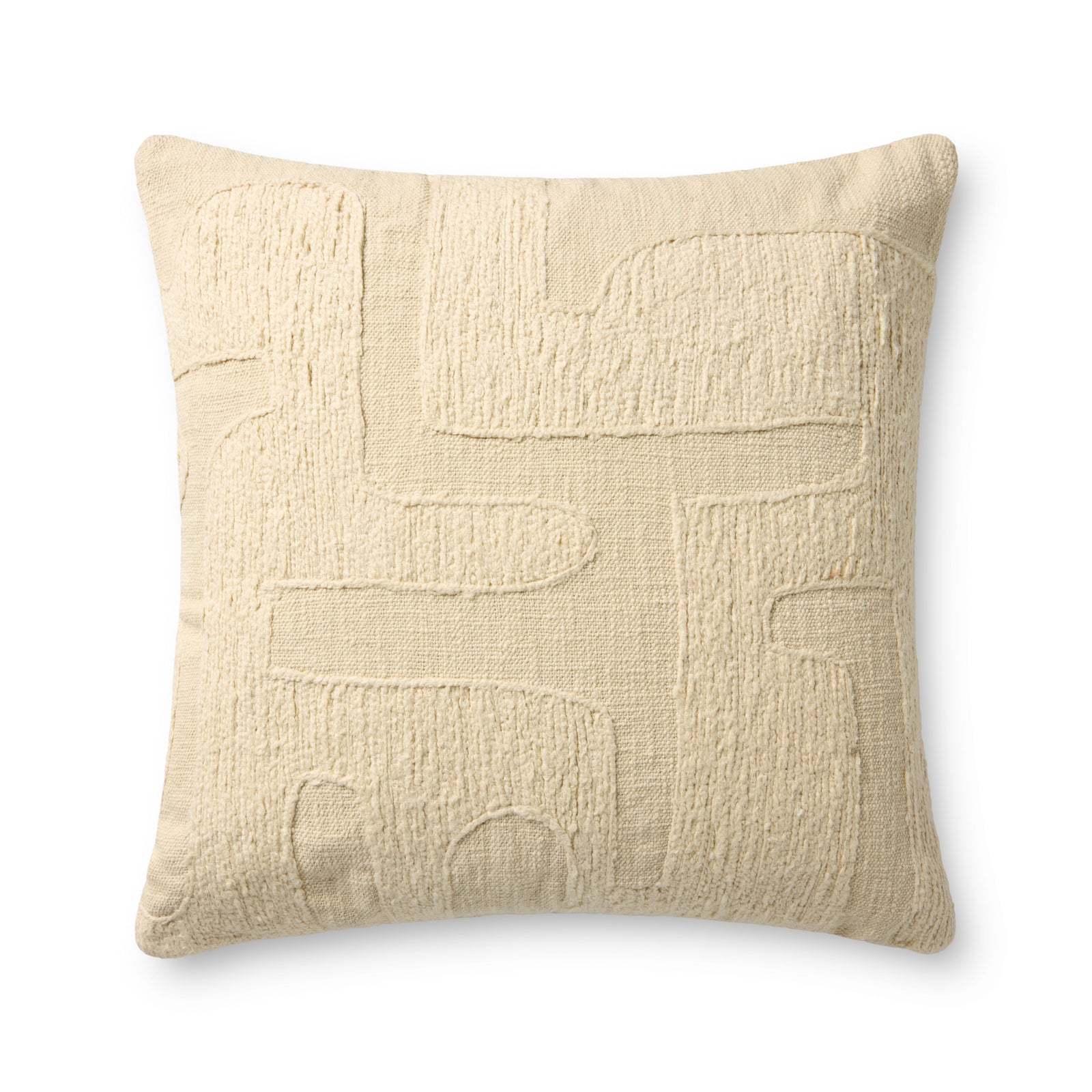 Ivory Pillow (Pattern 8) — a Loloi pillow at Laurie Yapp Home.