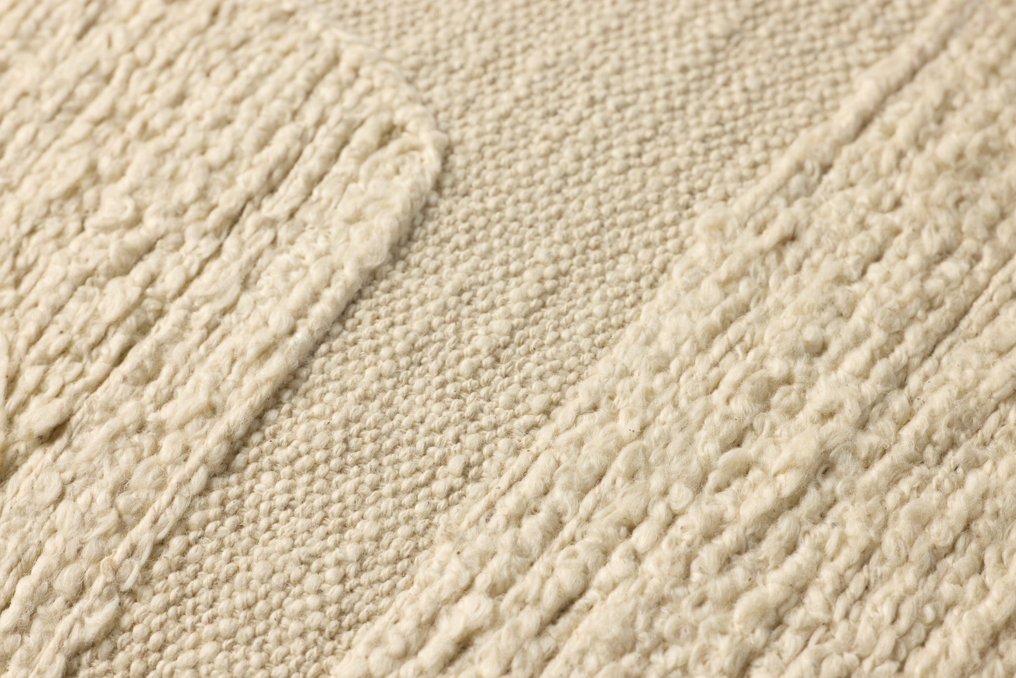 Ivory Pillow (Pattern 8) shown from a different angle to reveal its pattern.