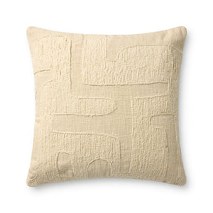 Ivory Pillow (Pattern 8) — a Loloi pillow at Laurie Yapp Home.