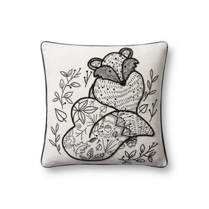 Black / Natural Pillow - Aerial Image
