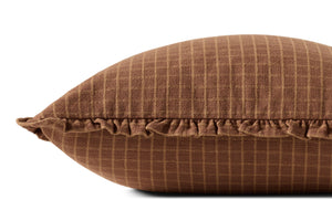 Dinah Chestnut Pillow - Organic Detail (H)