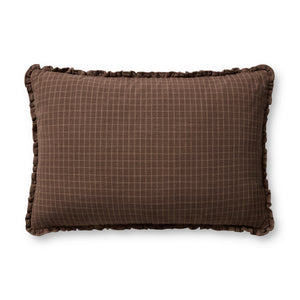 Dinah Chocolate / Latte Pillow - Aerial Image