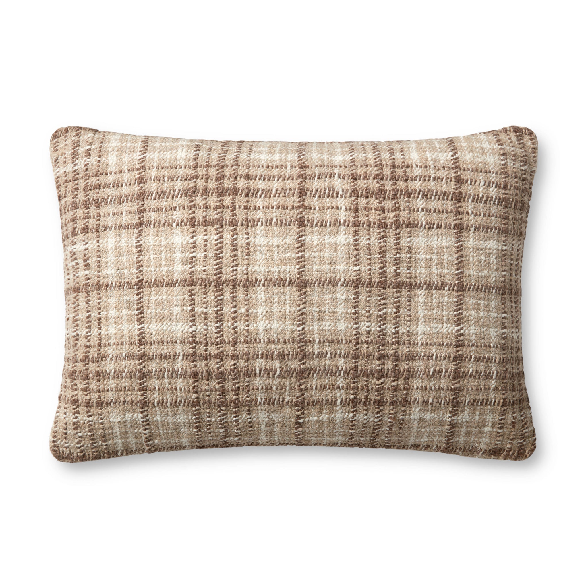 Beau Brown / Ivory Pillow - Aerial Image
