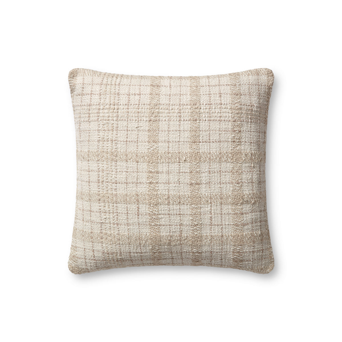 Fern Ivory / Beige Pillow - Aerial Image