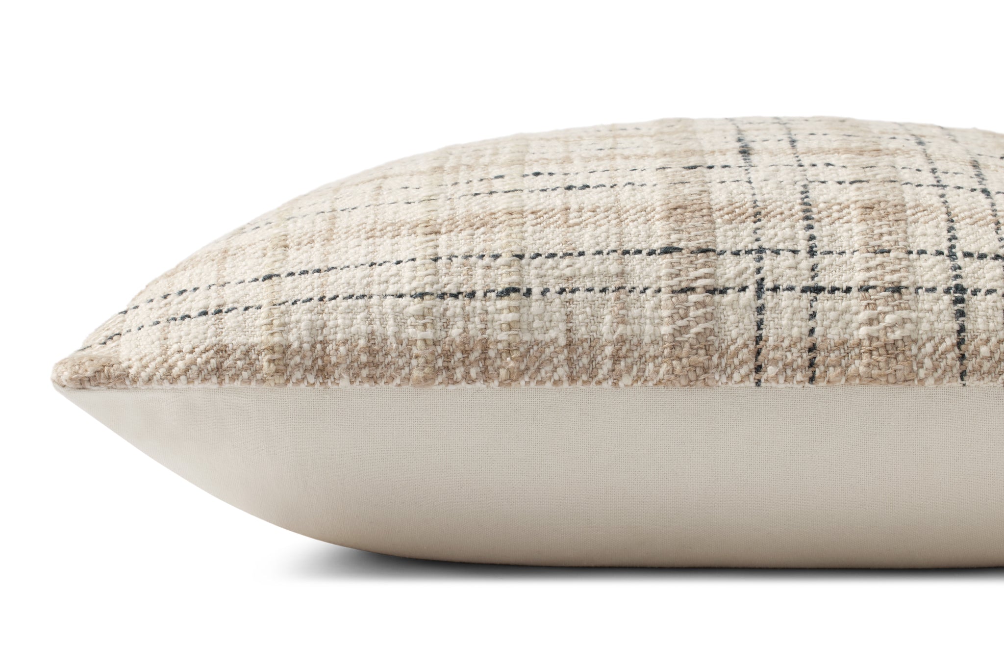 Cricket Beige / Black Pillow - Rug Corner (H)