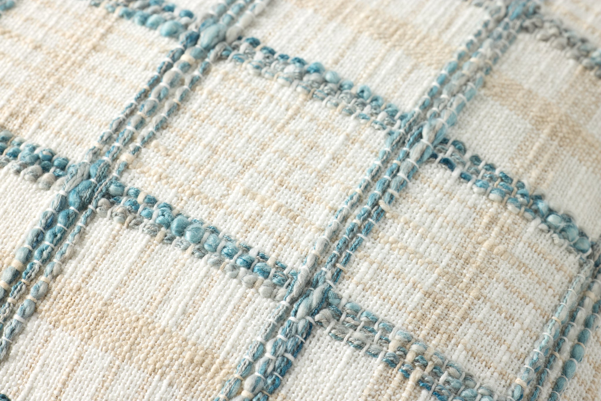 Norman Ivory / Blue Pillow - Wall Art Corner (V)