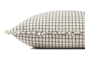 Dinah Ivory / Black Pillow - Rug Corner (H)