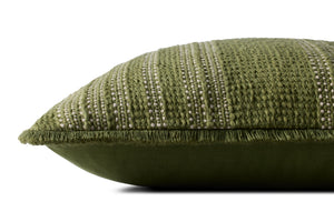 Green / Ivory Pillow - Rug Corner (H)