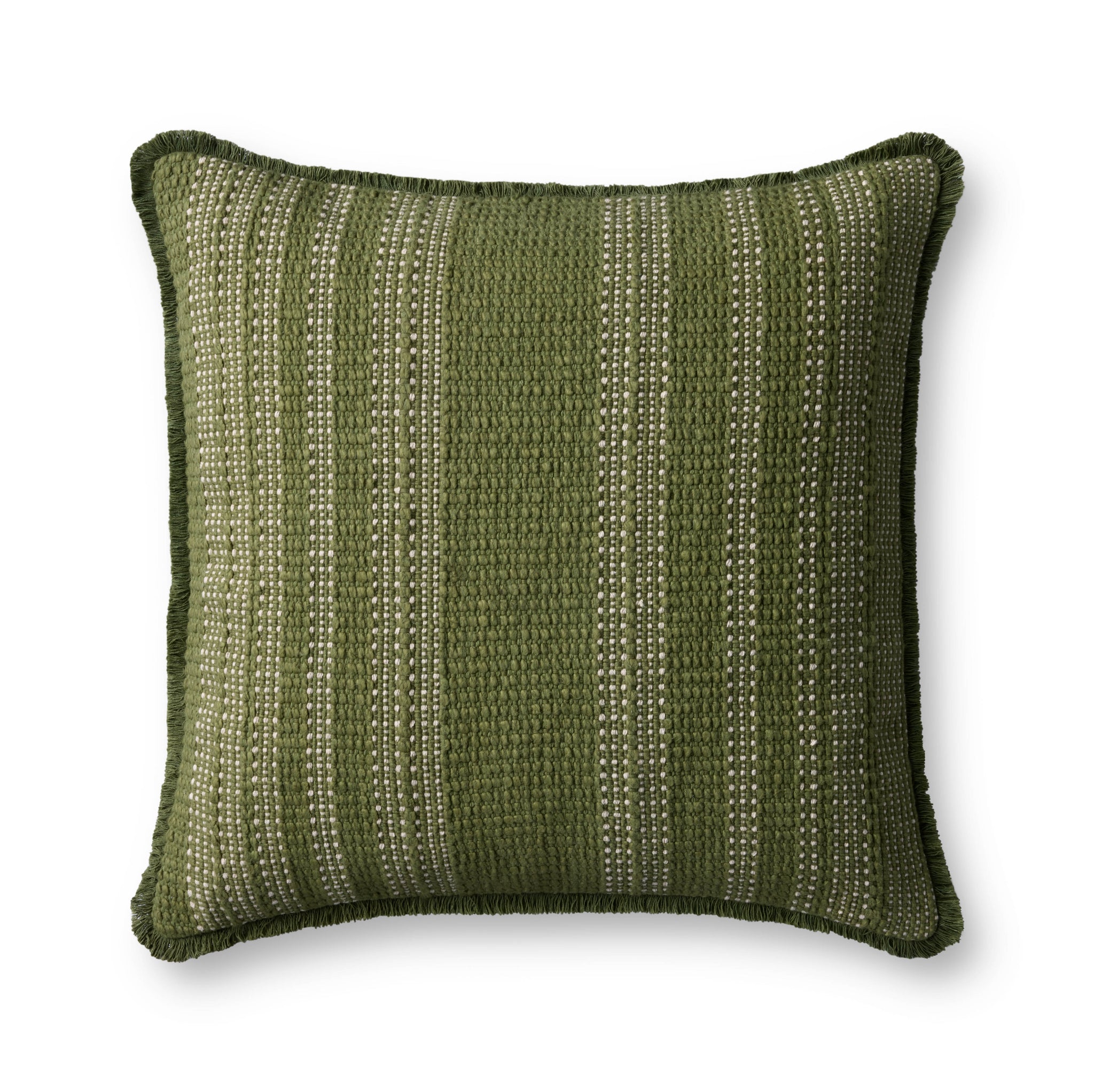 Green / Ivory Pillow - Aerial Image