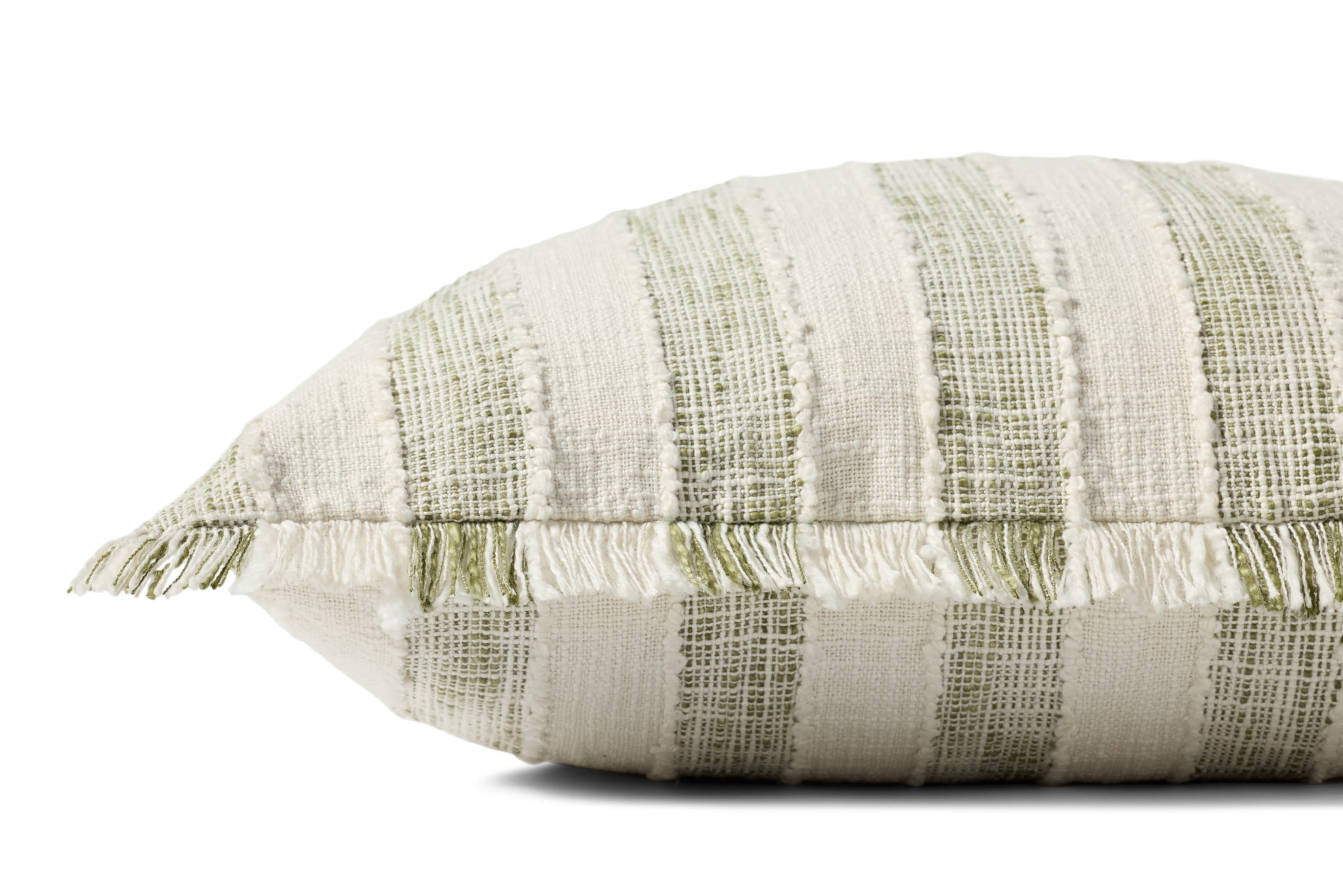 Green / Ivory Pillow - Rug Corner (H)