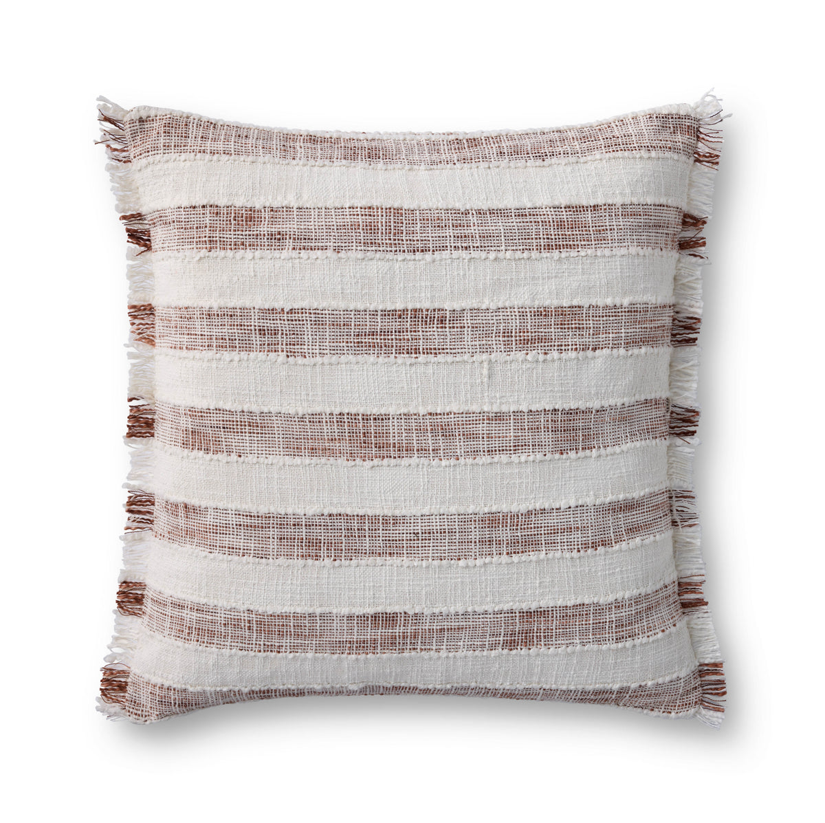 Rust / Ivory Pillow - Aerial Image