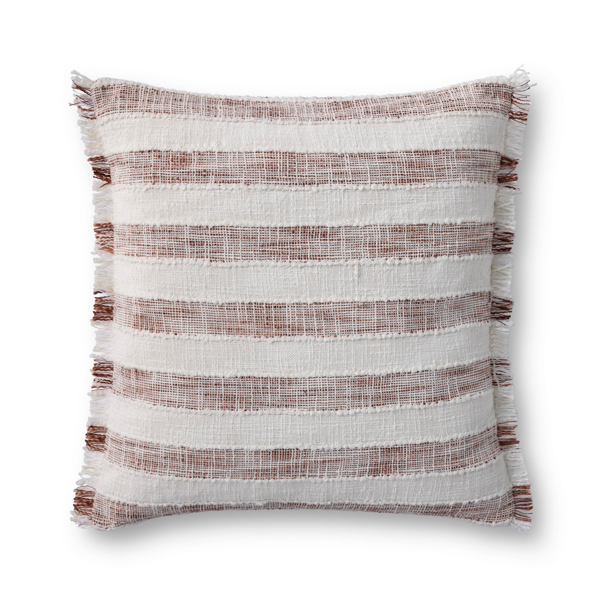 Rust / Ivory Pillow - Aerial Image