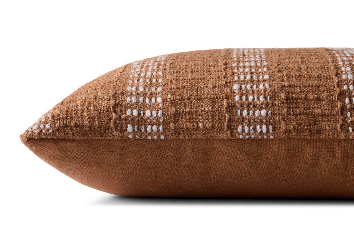 Rust / Ivory Pillow - Rug Corner (H)