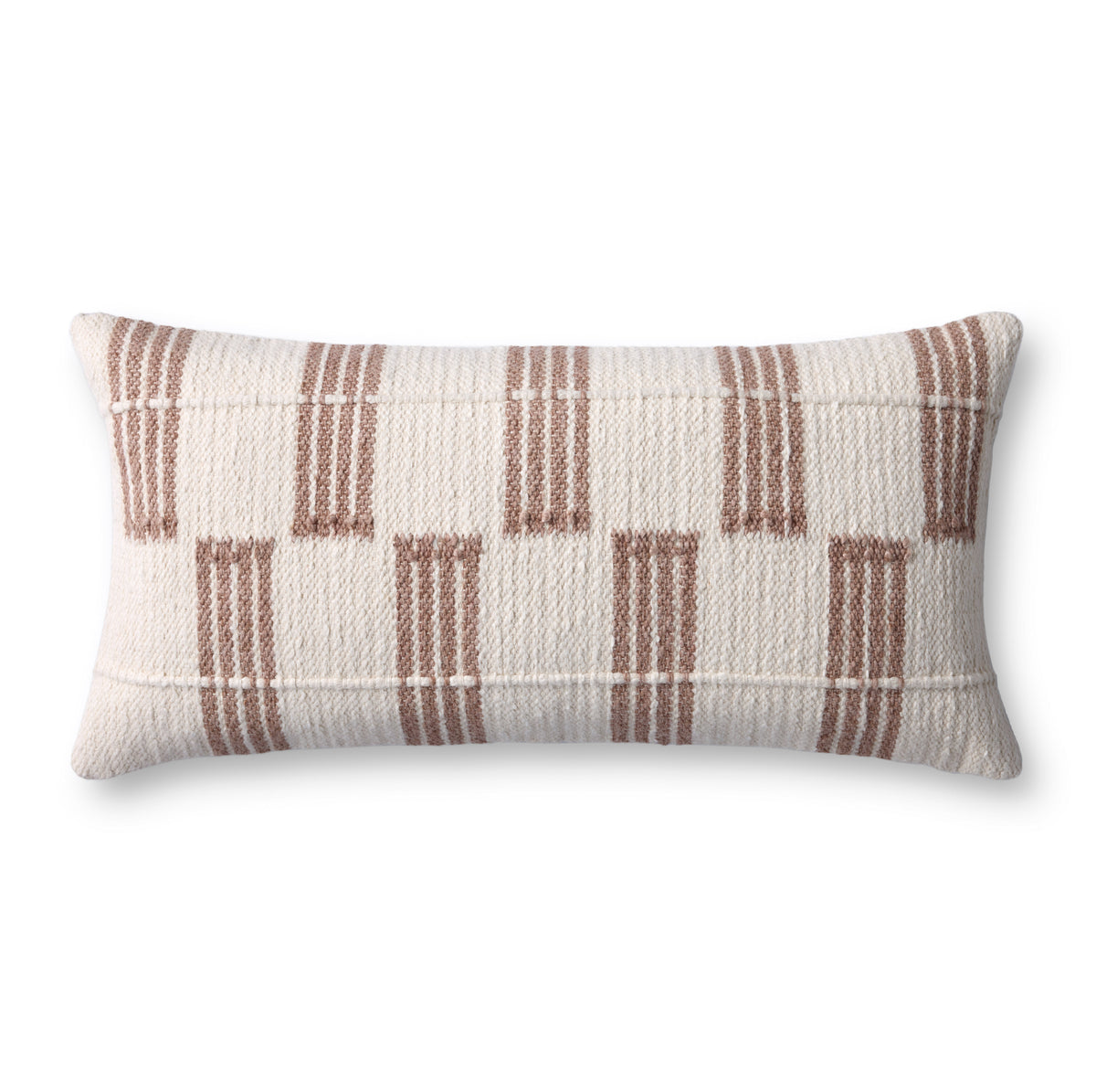 Rust / Ivory Pillow - Aerial Image