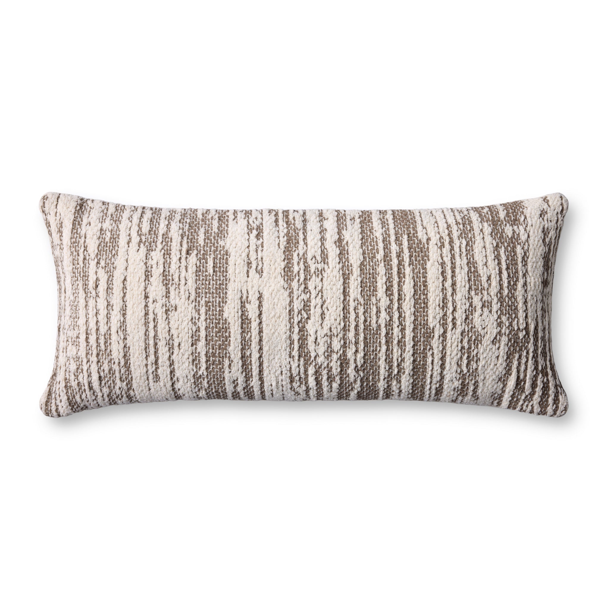 Dark Taupe / Ivory Pillow - Aerial Image