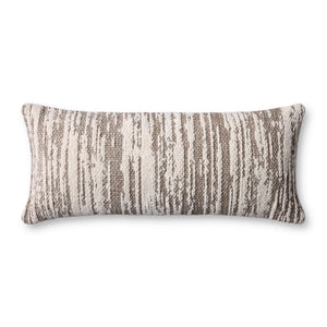Dark Taupe / Ivory Pillow - Aerial Image