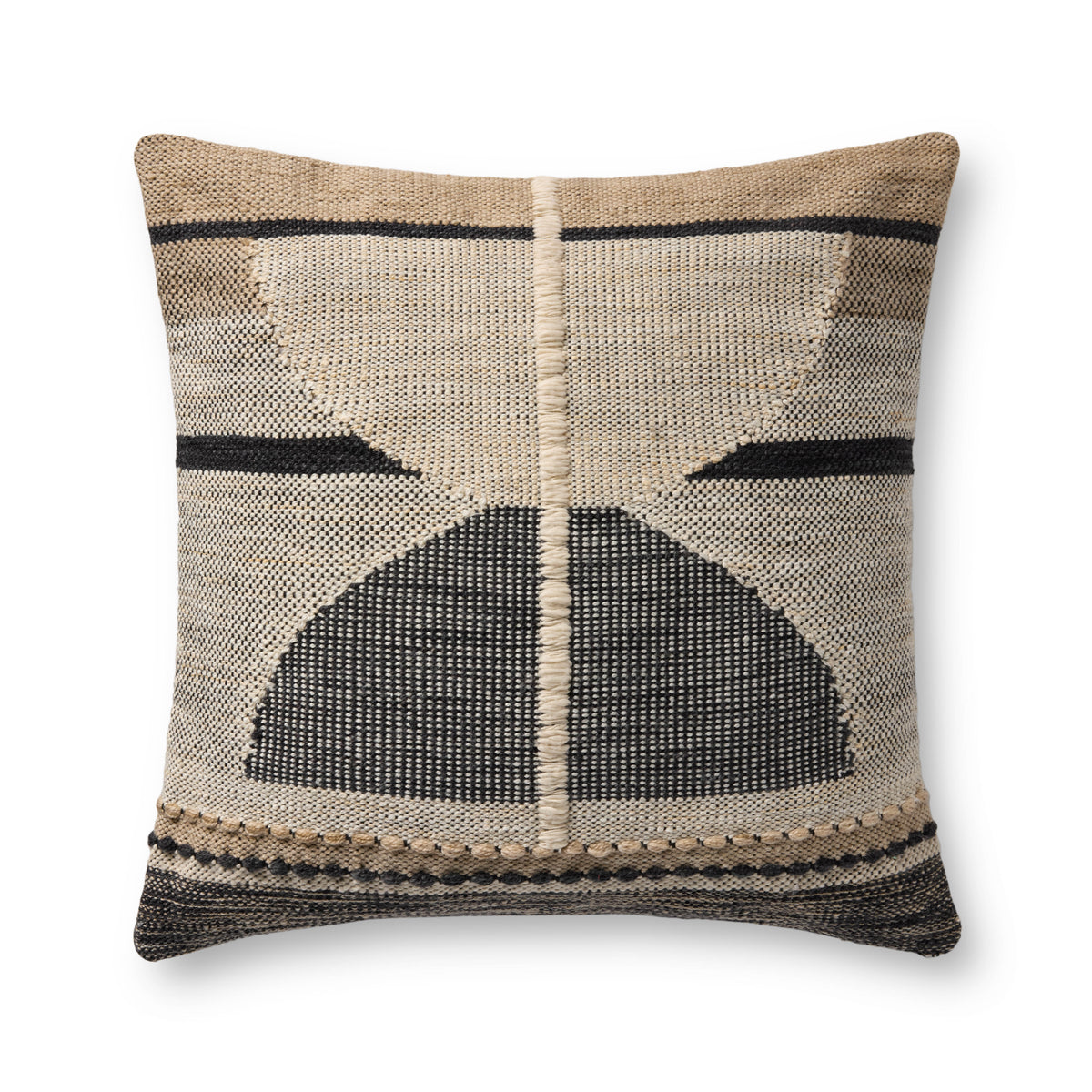 Black / Ivory Pillow - Aerial Image