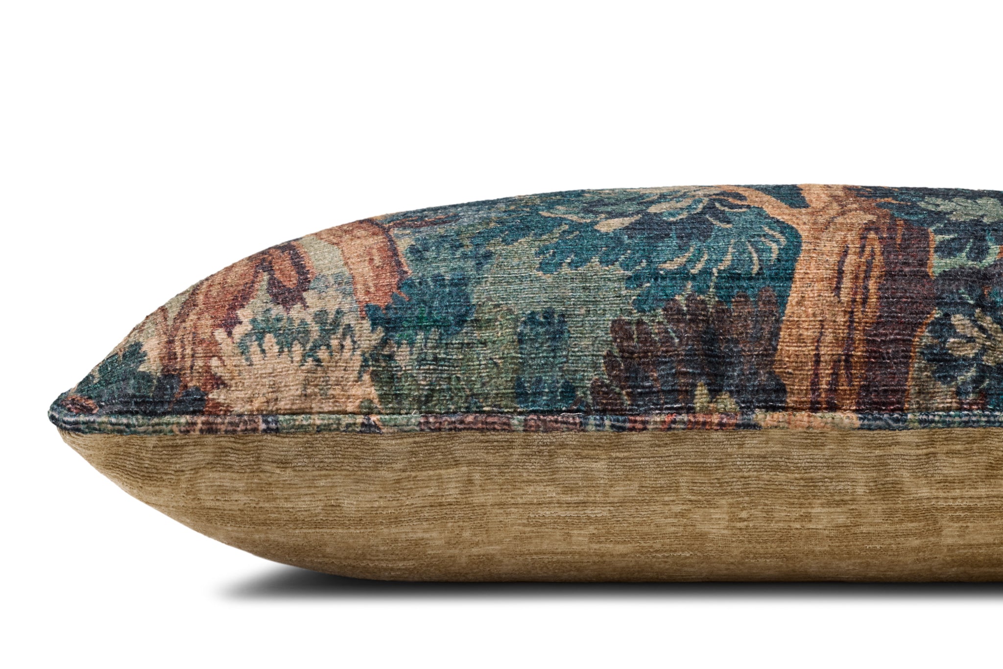 Green / Multi Pillow - Rug Corner (H)