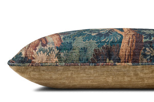 Green / Multi Pillow - Rug Corner (H)