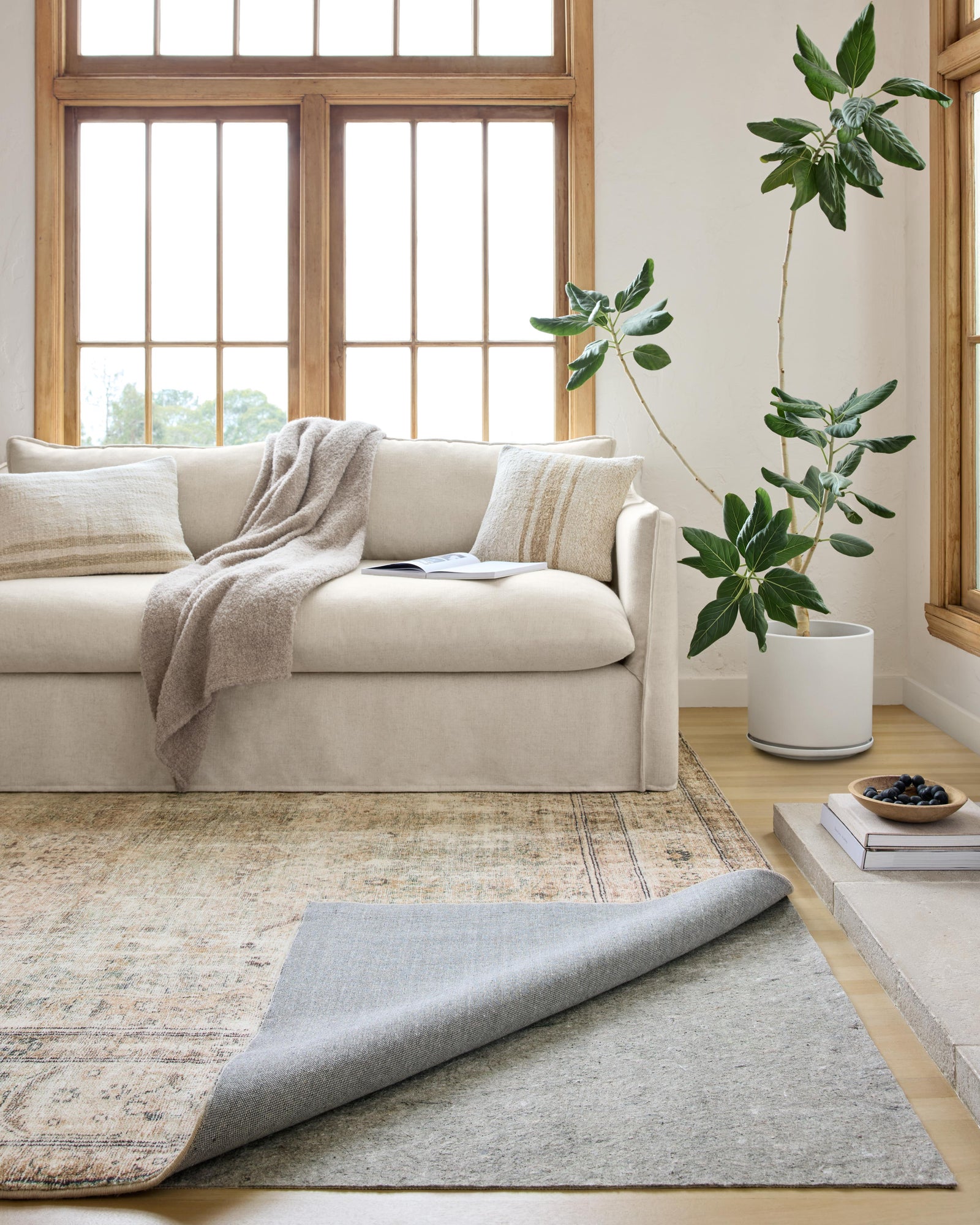 Grip 1/8" Grey Rug Pad — a Loloi rug pad at Laurie Yapp Home.
