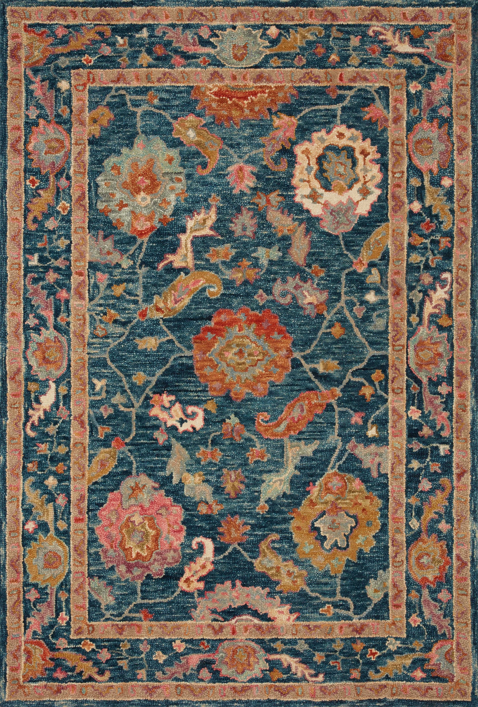 front view of Padma Marine / Multi luxury Rug