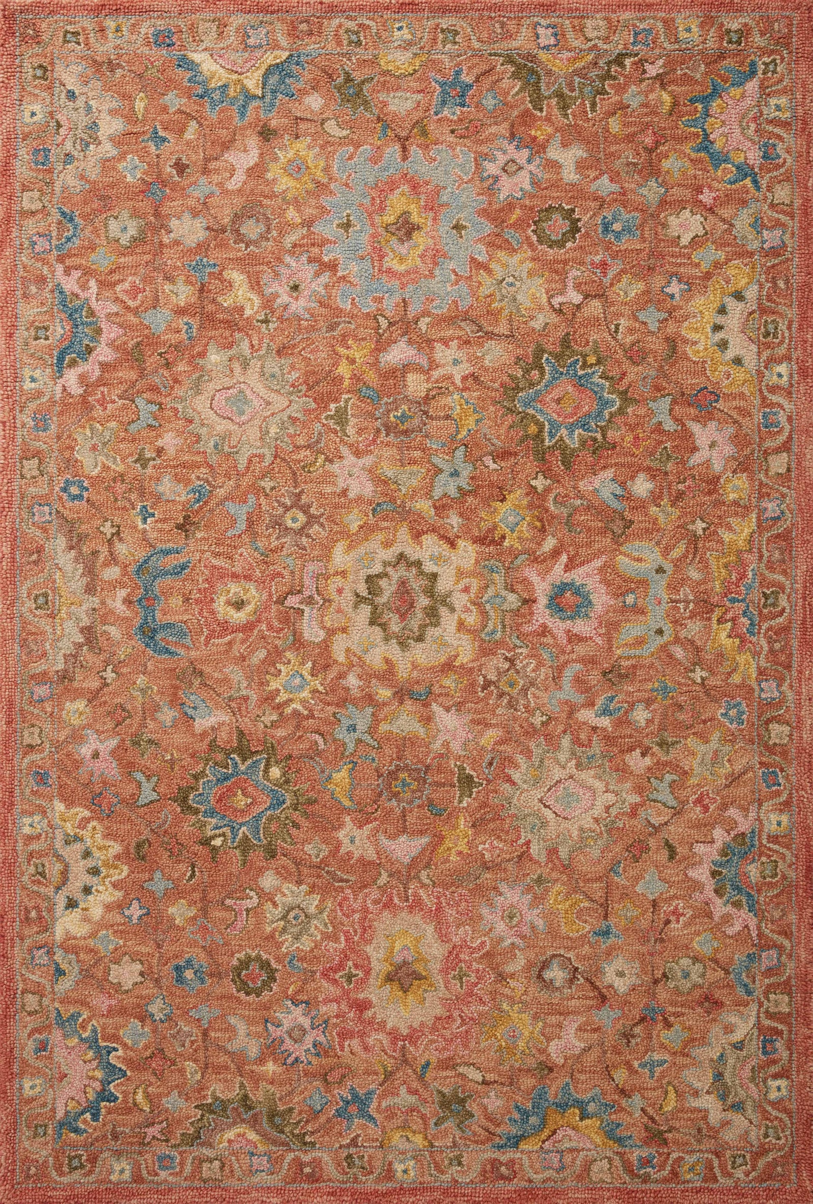 front view of Padma Terracotta / Multi luxury Rug