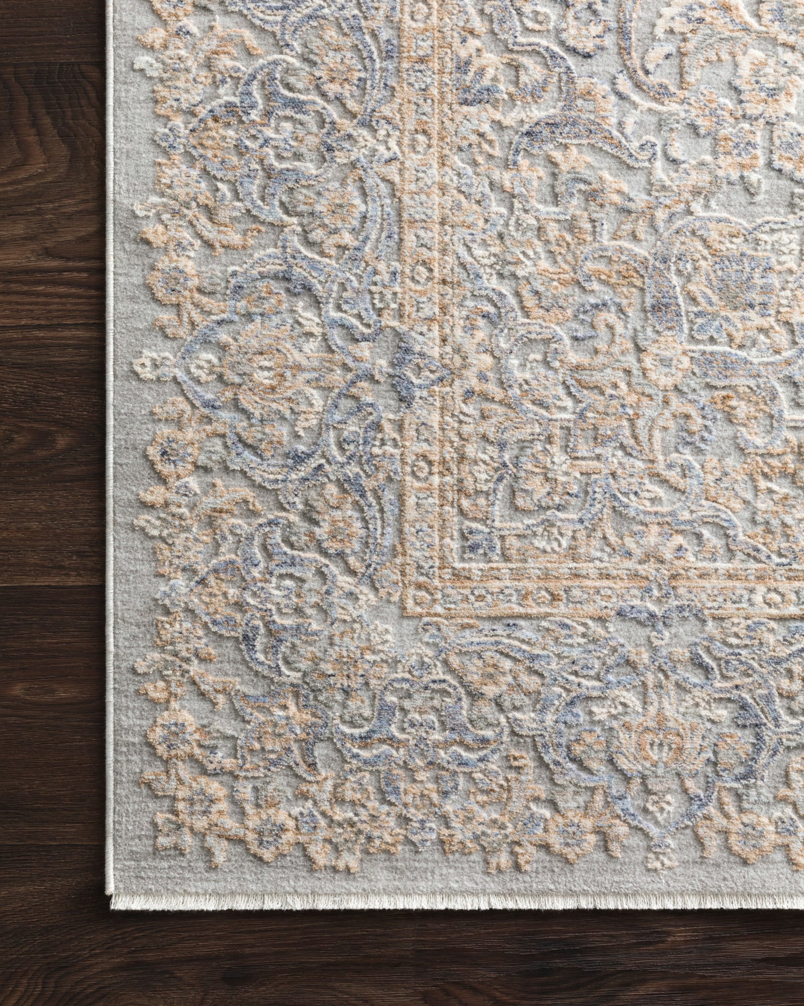detail view of Pandora Stone / Gold luxury Rug