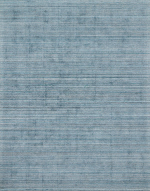 front view of Pasadena Aqua luxury Rug
