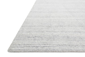 side view of Pasadena Fog luxury Rug