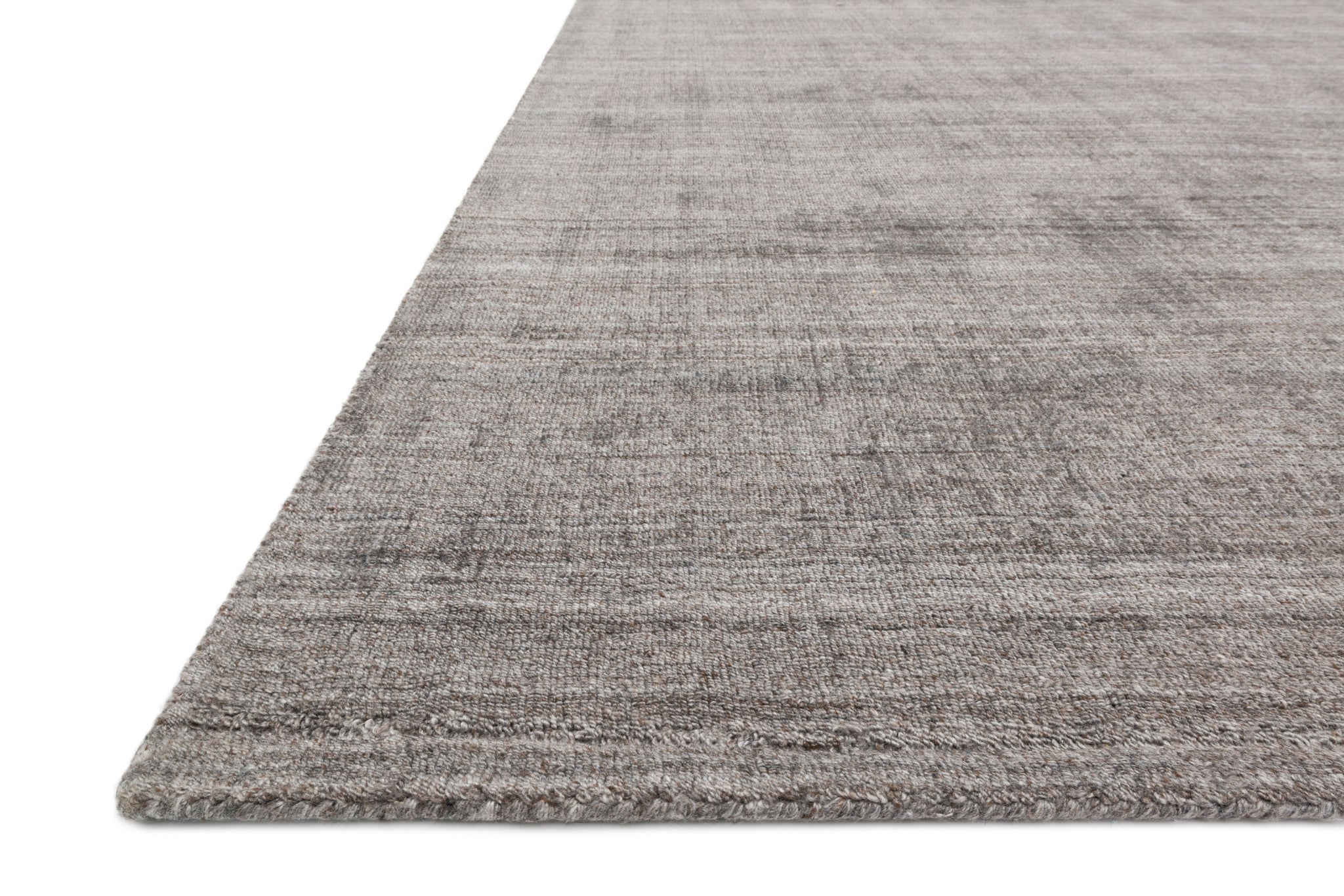 side view of Pasadena Smoke luxury Rug