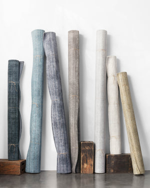 angle view of Pasadena Smoke luxury Rug