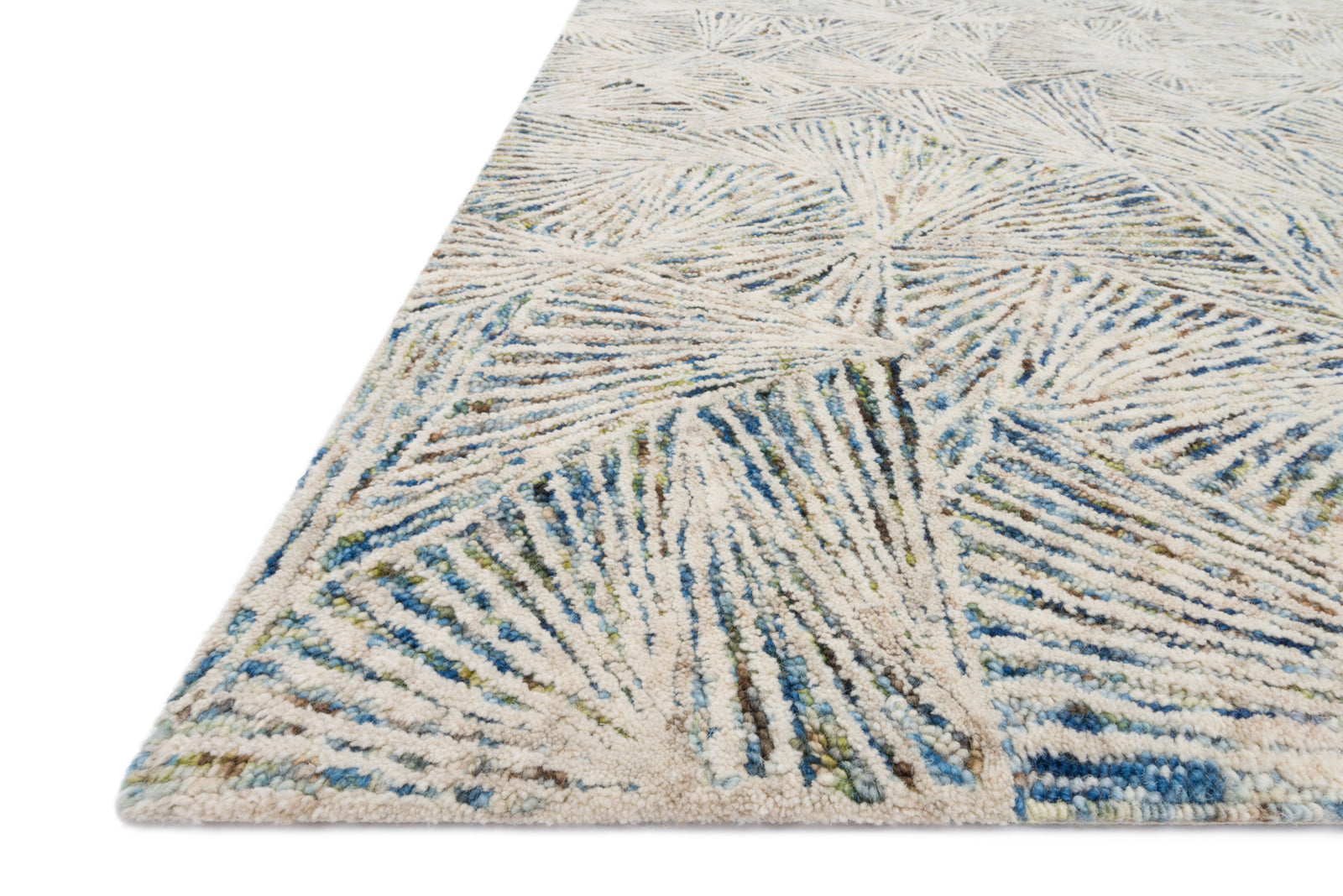 front view of Peregrine Lagoon luxury Rug