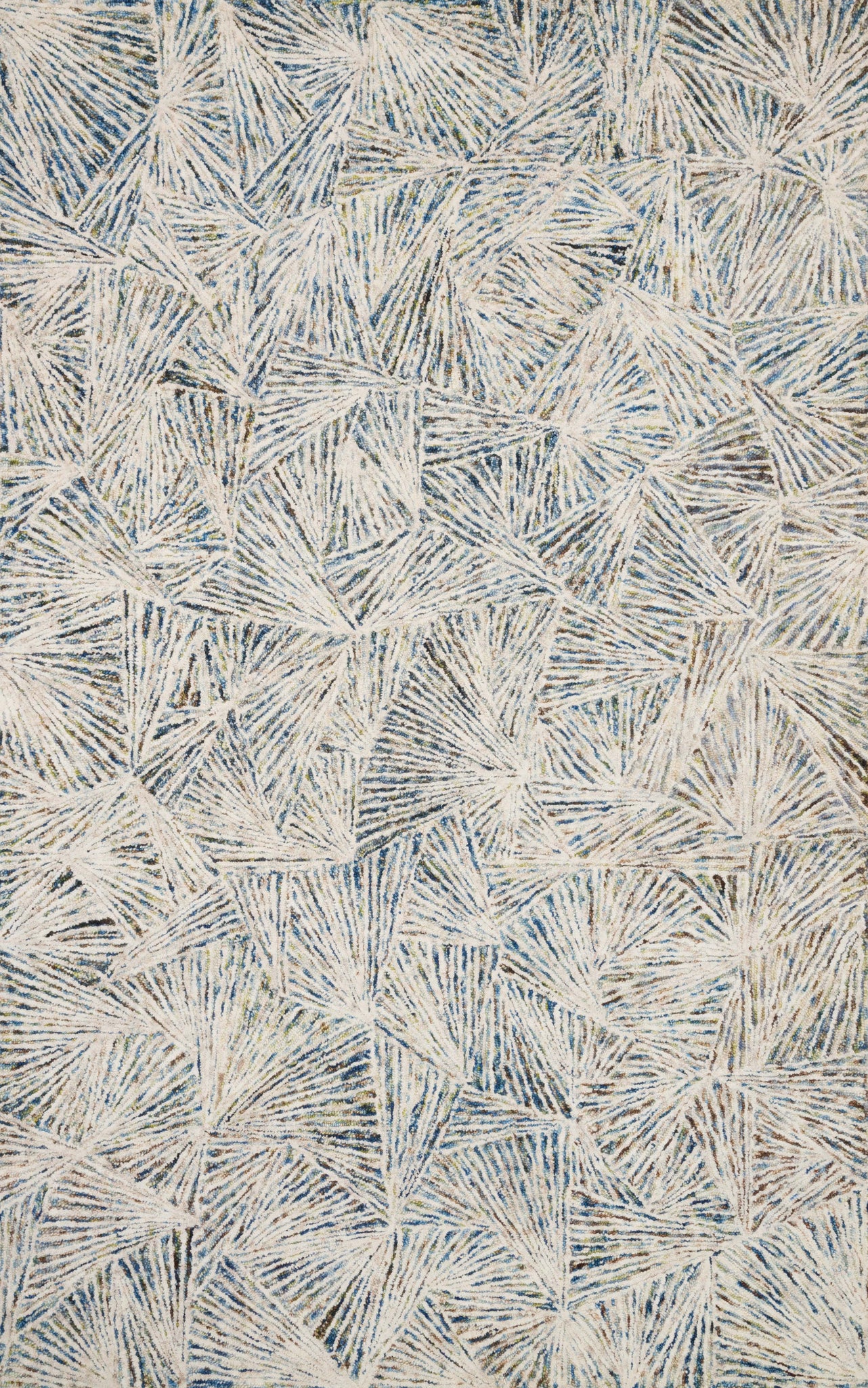 front view of Peregrine Lagoon luxury Rug