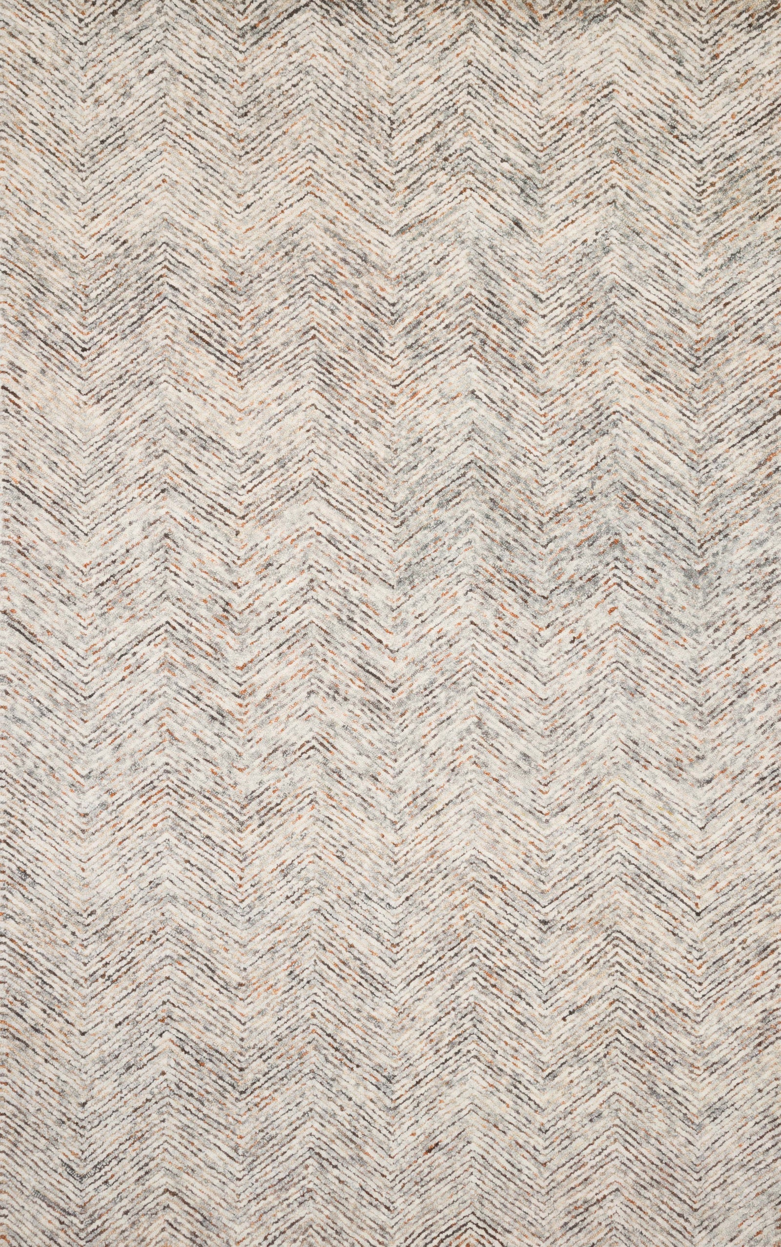 front view of Peregrine Lt Grey / Multi luxury Rug
