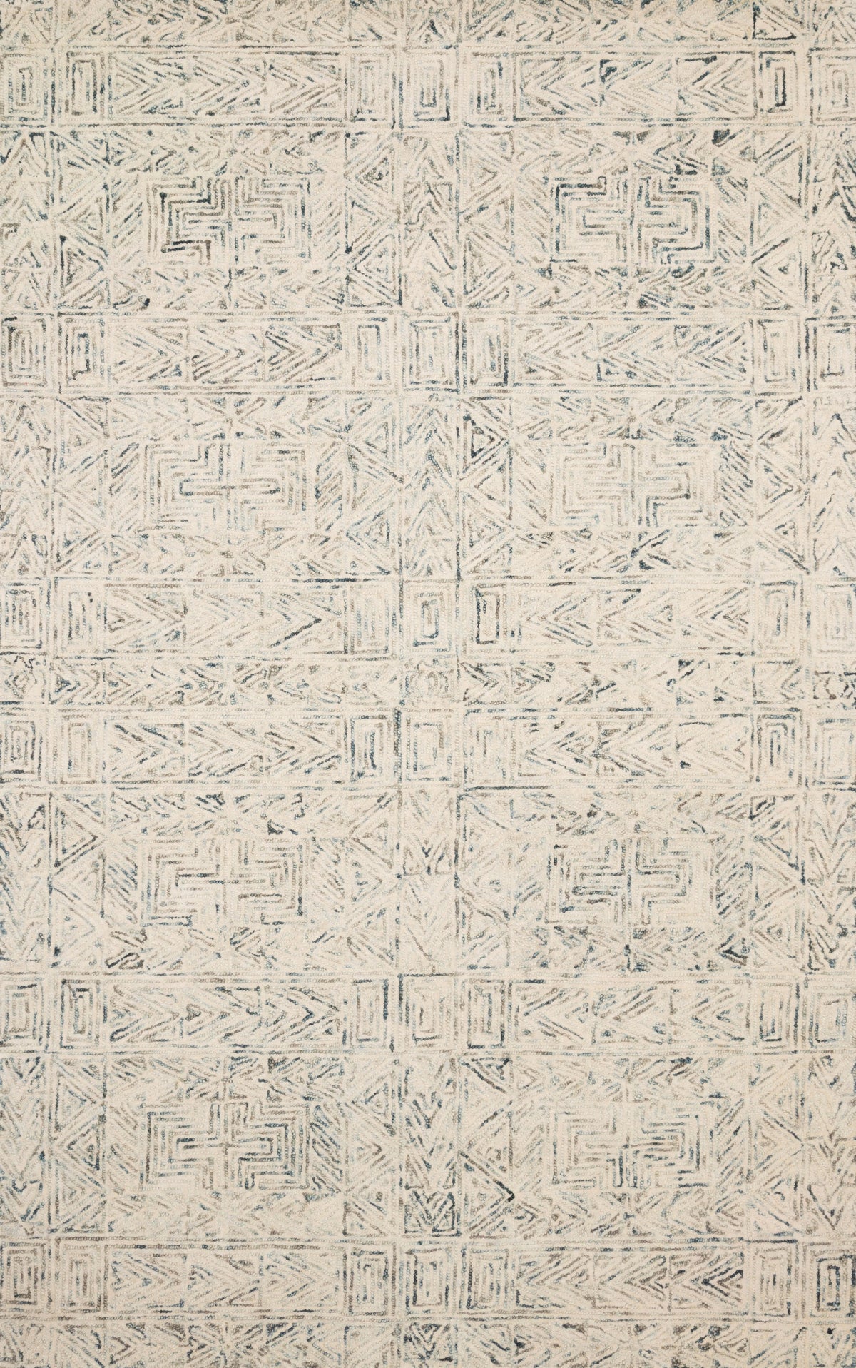 front view of Peregrine Lt. Blue luxury Rug