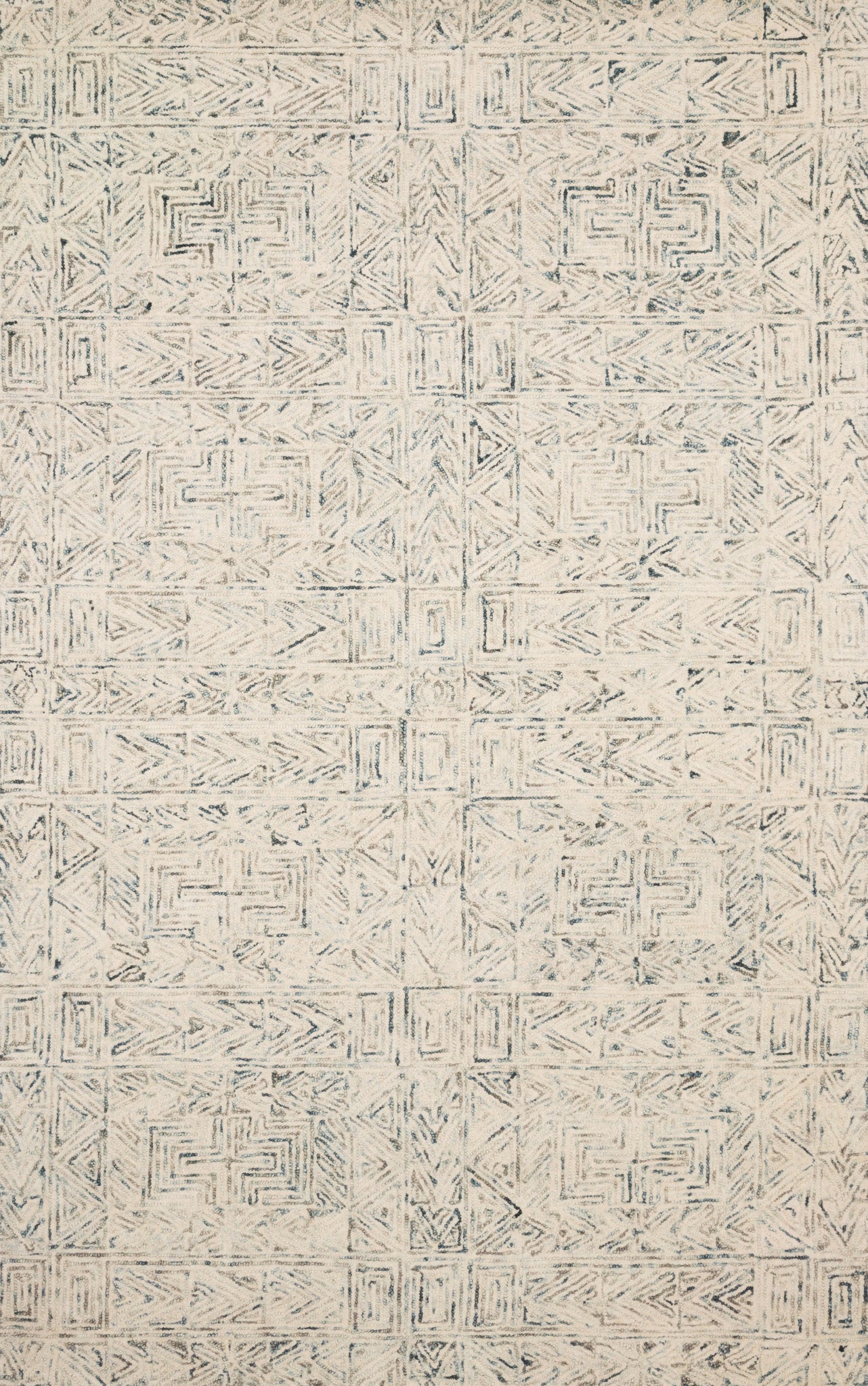 front view of Peregrine Lt. Blue luxury Rug