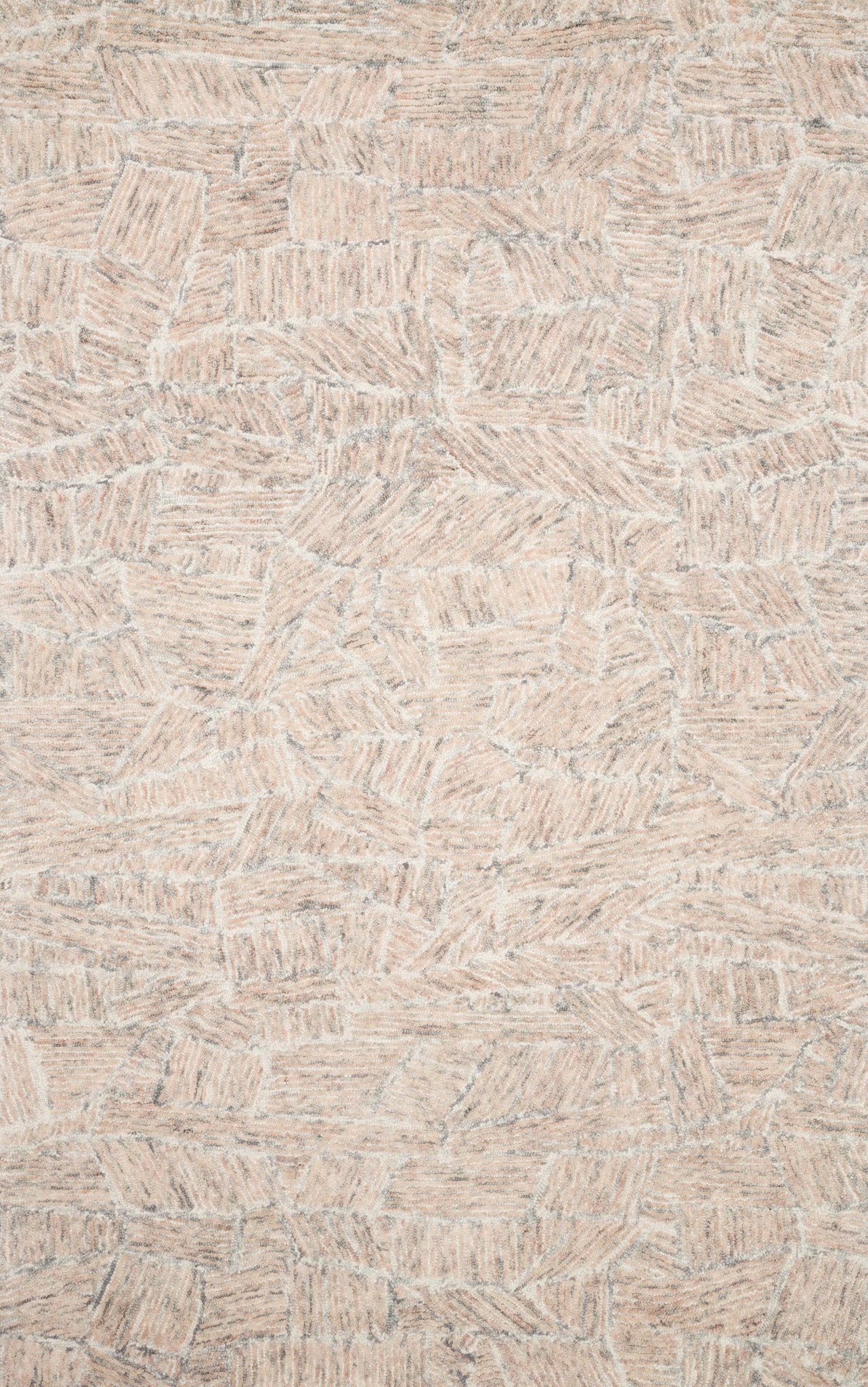 front view of Peregrine Blush luxury Rug