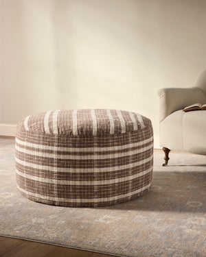 Wallace Chocolate Chocolate Pouf - Roomscene #3 (V)