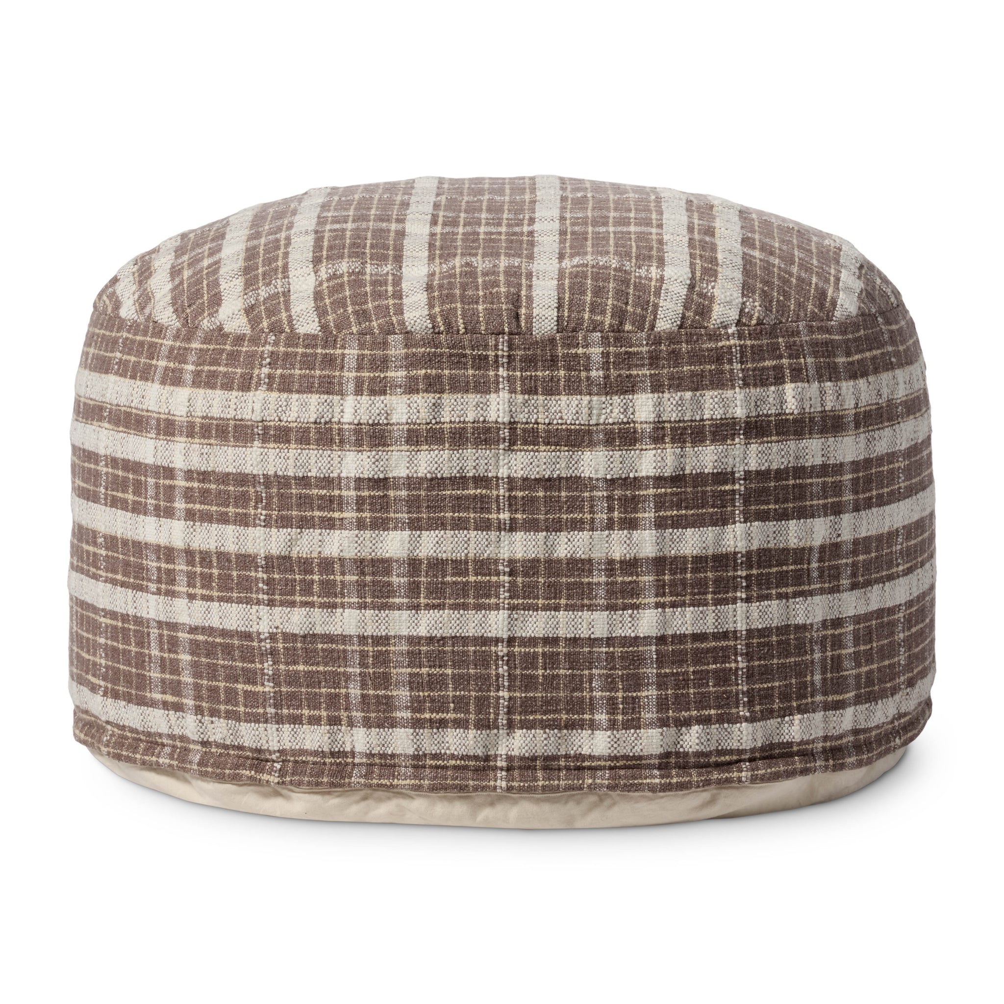Wallace Chocolate Chocolate Pouf - Aerial Image