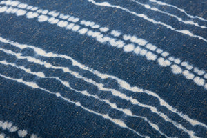 Indigo / Ivory Pouf - Macro Detail (H)
