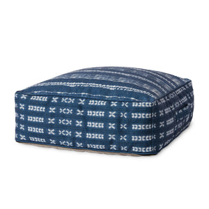 Indigo / Ivory Pouf - Aerial Image